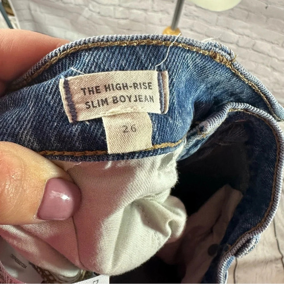 women's madewell high-rise slim boy jeans size 26 - Picture 4 of 6